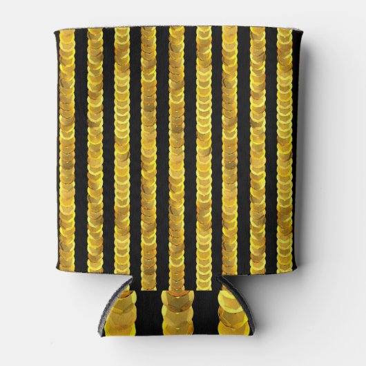 Ploegen patroon, kralen, strass, 3D mode. Blikjeskoeler (Voorkant)