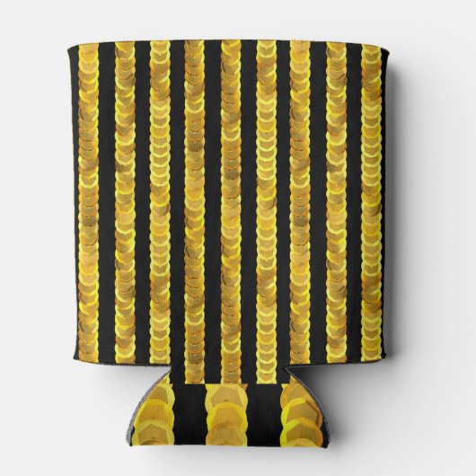 Ploegen patroon, kralen, strass, 3D mode. Blikjeskoeler (Achterkant)