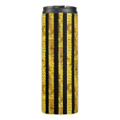 Ploegen patroon, kralen, strass, 3D mode. Thermosbeker (Achterkant)