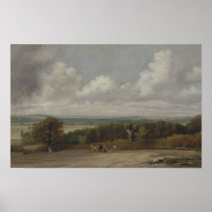 Ploegen Scene in Suffolk - Constable Poster