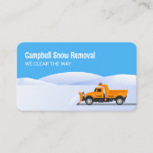 Ploegen sneeuw verwijderen visitekaartje (Voorkant)