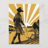  ploegenmeisje Briefkaart (Voorkant)