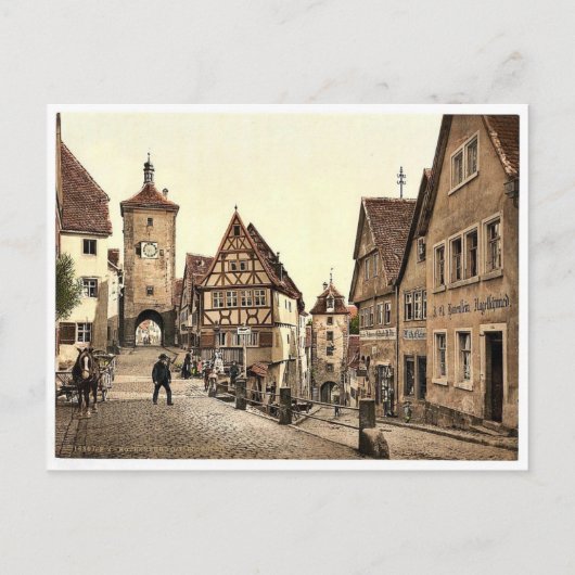 Ploenlein, Rothenburg (d.w.z. ob der Tauber), Bava Briefkaart (Voorkant)