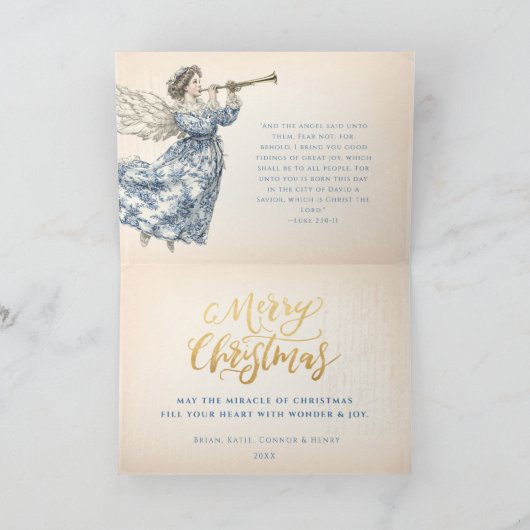 ploeteren | Chinoiserie Nativity Kaart (Binnen)