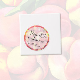 Plof het als zij ploft - waterverf perziken - bedankjes labels