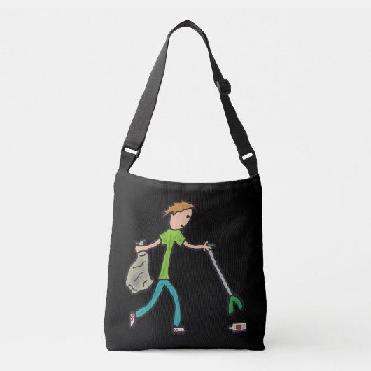 Ploggen en strooisel crossbody tas (Voorkant)