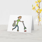 Ploggen en strooisel kaart (Gele Bloem)