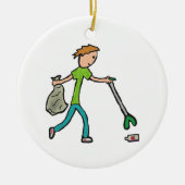 Ploggen en strooisel keramisch ornament (Voorkant)