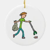 Ploggen en strooisel keramisch ornament (Achterkant)