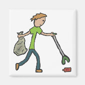 Ploggen en strooisel magneet (Voorkant)