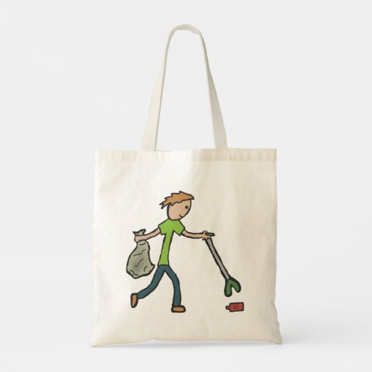 Ploggen en strooisel tote bag (Achterkant)