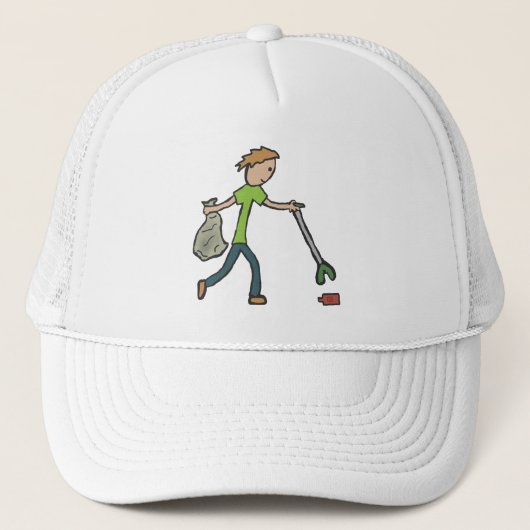Ploggen en strooisel trucker pet (Voorkant)