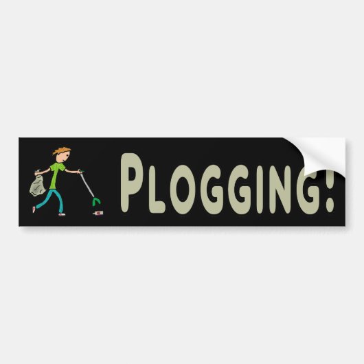 Plogging Bumpersticker (Voorkant)