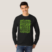 Plogging Jogging Ophalen Prullenbak T-shirt (Voorkant volledig)