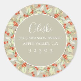 Plokken van Holly Wreator Address Sticker