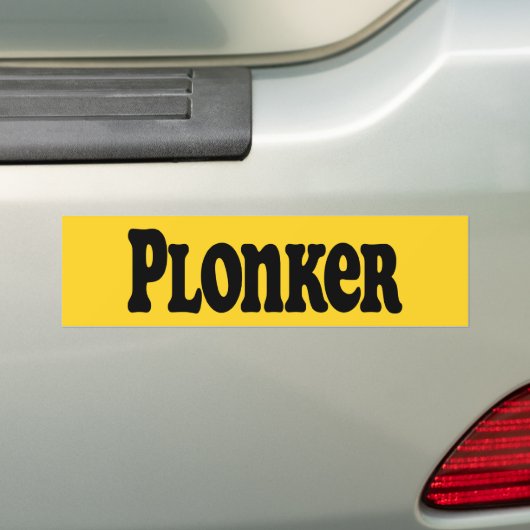 Plonker Bumpersticker (Op auto)