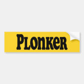 Plonker Bumpersticker (Voorkant)