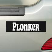 Plonker Bumpersticker (Op auto)