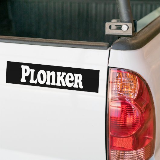 Plonker Bumpersticker (Op Truck)