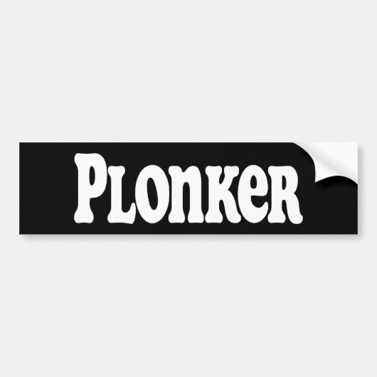 Plonker Bumpersticker (Voorkant)