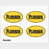 Plonker Ovale Sticker (Vel)