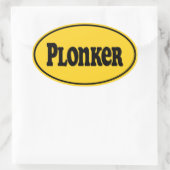 Plonker Ovale Sticker (Tas)