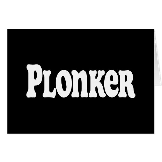 Plonker-Wenskaart (Voorkant Horizontaal)