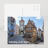 Plönlein in Rothenburg ob der Tauber (Duitsland) Briefkaart (Voorkant / Achterkant)