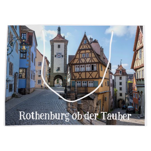 Plönlein in Rothenburg ob der Tauber (Duitsland) Groot Cadeauzakje (Voorkant)