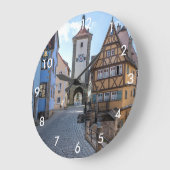 Plönlein in Rothenburg ob der Tauber (Duitsland) Grote Klok (Hoek)