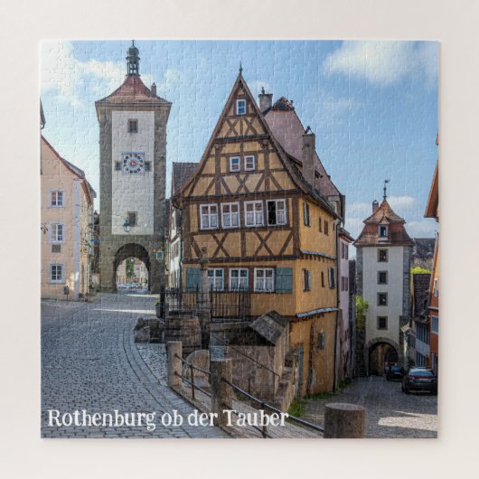 Plönlein in Rothenburg ob der Tauber (Duitsland) Legpuzzel (Verticaal)