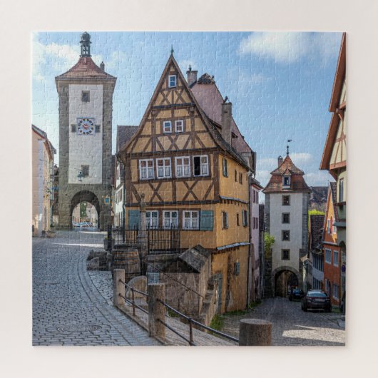 Plönlein in Rothenburg ob der Tauber (Duitsland) Legpuzzel (Verticaal)