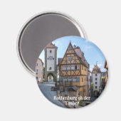Plönlein in Rothenburg ob der Tauber (Duitsland) Magneet (Voorkant / Achterkant)