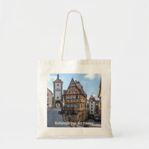 Plönlein in Rothenburg ob der Tauber (Duitsland) Tote Bag