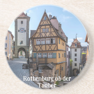 Plönlein in Rothenburg ob der Tauber (Duitsland) Zandsteen Onderzetter