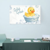 Plons Plons Eendje babyshower  Spandoek (Beurs)