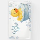 Plons Plons Eendje babyshower  Spandoek (Verticaal)
