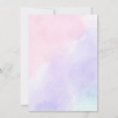 Plons Spetter Het Is Een Zeemeermin Feest Uitnodig Kaart (Achterkant)