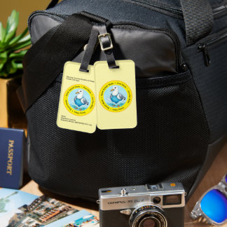 Plons Spetter pretvogel zomer Hawaii groeten Bagagelabel