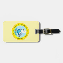 Plons Spetter pretvogel zomer Hawaii groeten Bagagelabel