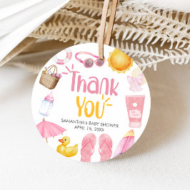 Plons Spetter Zomer Baby Borrel Bedankjes Labels