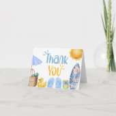 Plons Spetterende Zomer Baby Shower Bedankkaart (Voorkant)