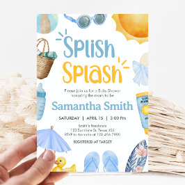 Plons Spetterende Zomer Baby Shower Kaart