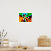 Plooien in de tijd poster (Keuken)