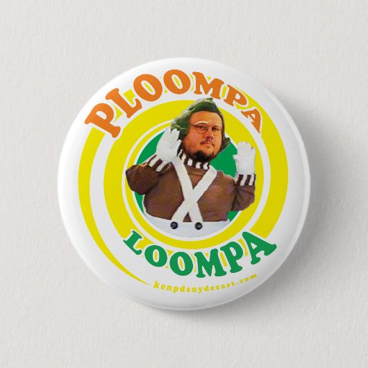 Ploompaloompa-Button met Snydecast-URL Ronde Button 5,7 Cm (Voorkant)