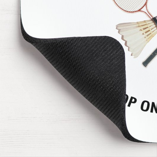 Plop op je hoofd Badminton Muismat (Hoek)