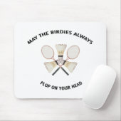 Plop op je hoofd Badminton Muismat (Met muis)
