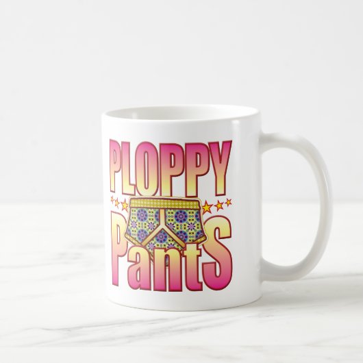 Ploppy Flowery Pants Koffiemok (Rechts)