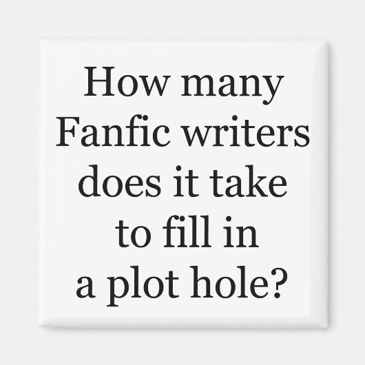 Plot Hole Magneet (Voorkant)