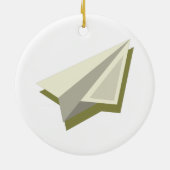 Plot Paper Plane Design Keramisch Ornament (Achterkant)